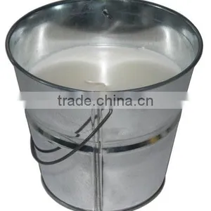 18 Oz. Citronella Candle In Metal Bucket , Deet-Free Insect Repellent thumbnail-1