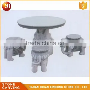 Customized Size Hand Carve Polish Marble Coffee Granite Table thumbnail-5