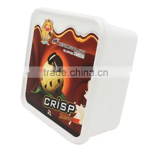 2L Ice Cream Tubs With Lids, PP Plastic Food Type and Ice Cream Use IML Plastic Container thumbnail-3