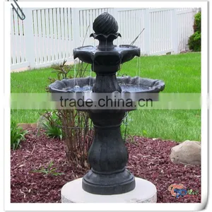 Polyresin Two Tiered Water Outdoor Fountain thumbnail-1