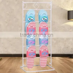 Portable Shoe Rack Bedroom Furniture Iron Slipper Storage Stand thumbnail-2