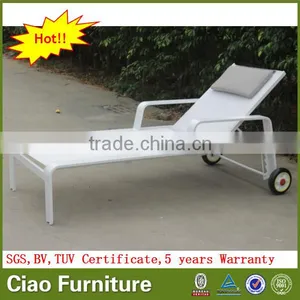 Patio Furniture Outdoor Sun Lounge With Wheels thumbnail-3