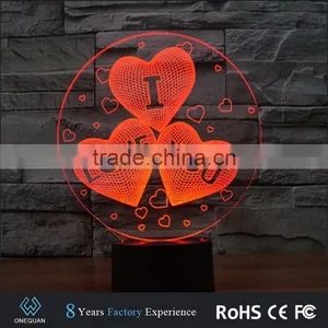 2017 Amazing Fancy Gift Items Night Light Acrylic 3d Lamp Led thumbnail-2