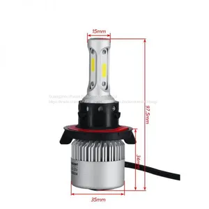 S2 H13 Car LED Headlight Bulbs 72W 8000LM COB LED Car Headlamp Hi-Lo Beam Automobile Light Conversion Kit 6500K 12V thumbnail-3