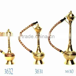 Decorative Brass Hookah, Hookah Pipe, Arabic Hookah, Decorative Metal Hookah thumbnail-1