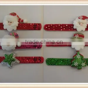 Christmas Santa Hat Wrist Slap Band Wristband Costume /party thumbnail-1