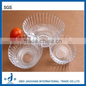 Clear Antique Glass Food Fruit Bowl for Dish Cake or Salad thumbnail-1