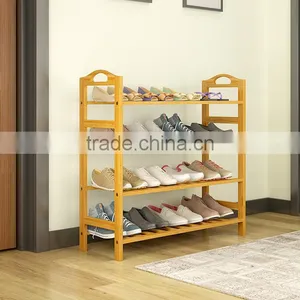 2017 New Style Bamboo Shoe Rack With Many Floors thumbnail-5