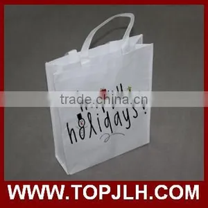 Customed Logo Printed Tote Bags White Handbags thumbnail-2