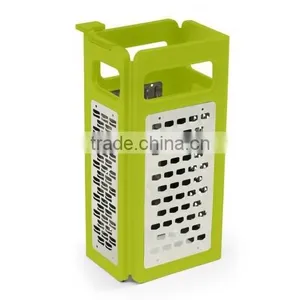 Multi-function 4 Sides Stainless Steel Foldable Kitchen Grater Slicer thumbnail-2