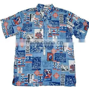 Mens Fit-cutted 100% Polyester Printing Shirt thumbnail-1