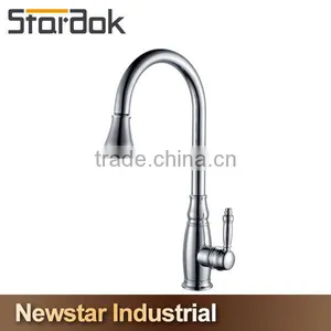 Star.aok Nickel Brushed Single Handle CUPC Kitchen Faucet thumbnail-1