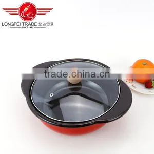 2016 Glass Lid Enamel Kitchenware Hot Pot Casserole Set for Sale thumbnail-1