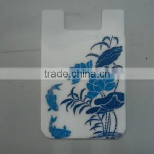 Promotion Gift Fashion Phone Silicone Mini Wallet With Color Printing thumbnail-3