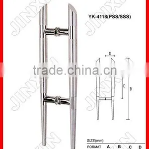 Stainless Steel Heavy Door Handle Wrought Iron Door Handles Gate Handles thumbnail-2
