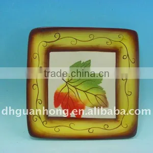 Dolomite Ceramic Square Color Plate thumbnail-1