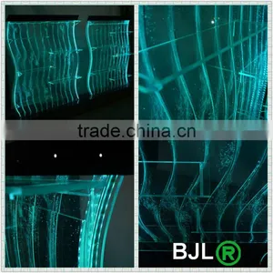 S Shape Lighting Decorative Acrylic Led Water Bubble Showroom Display Shelf thumbnail-6