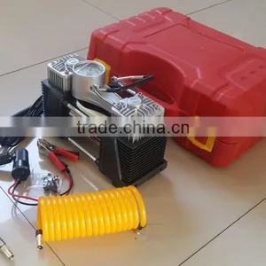 2 Cylinder Automatic Truck Tire Inflation Tyre Inflator Portabe DC 12v Mini Car Air Compressor thumbnail-5