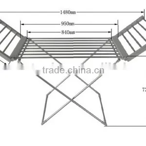 Movable Folding Clothes Rack Space Saving thumbnail-2