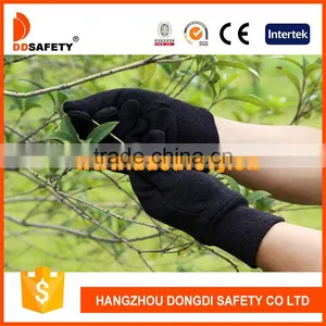 DDSAFETY 2017 Working Safety Glove Brown Jersey Straight Thumb Knit Wrist Working Gloves thumbnail-1