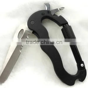 Multifunction Pocket Tool 5 in 1 Climbing Carabiner Tool With Knife thumbnail-1