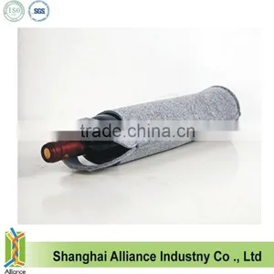 Light Gray Felt Single Bottle Wine Bag (TM-FT017) thumbnail-3
