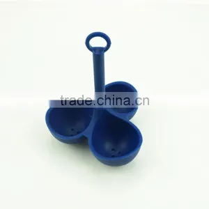 16064 3 PCS Silicone Egg Steamer With Handle thumbnail-4