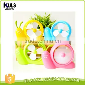 220v Usb Battery Snail Small Fan Lovely Mini Plastic Fan thumbnail-1