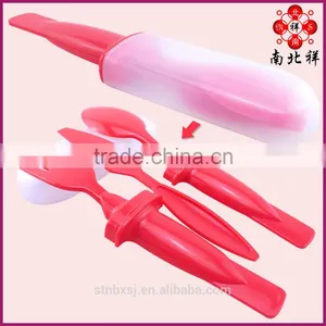 New Design Portable to Travel Food Grade Plastic Fork Spoon Set thumbnail-1