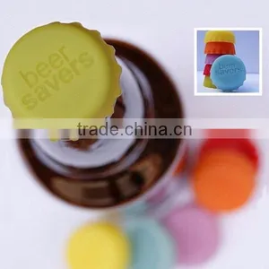 Popular Colorful Silicone Beer Cap / Silicone Beer Saver in Wine Stoppers thumbnail-1