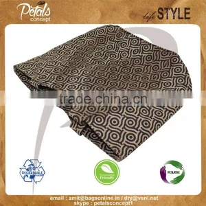 Luxary Handle Jute Tote Bag From India thumbnail-6
