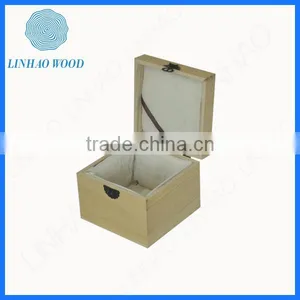 Newest Rectangle Wood Box With Metal Hinge thumbnail-2