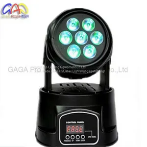 7X10W RGBW 4in1 LED Mini Wash Moving Head Light thumbnail-3