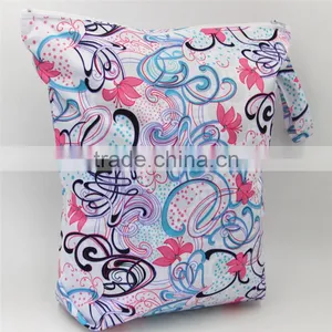 Printed Diaper WetBags, Waterproof & Light in Weight, Diaper Bag With Two Pockets thumbnail-2
