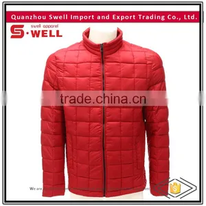 Hot Sale Simple Model Winter Mens Nylon Quilted Jacket With Side Pockets thumbnail-1