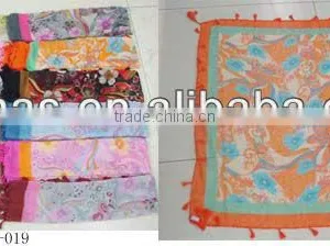 Fashion Novel Square Fringe Scarf thumbnail-1