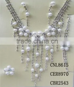 Pearl Jewelry Sets,PEARL NECKLACE SETS, BRIDAL JEWELRY SETS thumbnail-1
