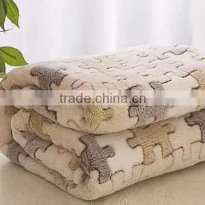 Printed Jacquard Coral Fleece Fabric thumbnail-3