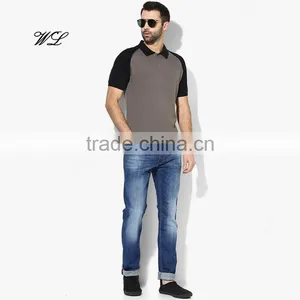 Knitted Latest Man Fitted Polo T-shirt Raglan Golf Shirts Sleeve Custom T-shirts thumbnail-4