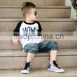 Summer Playful And Funny Raglan T-shirts Created For Kids Clothes In China thumbnail-3