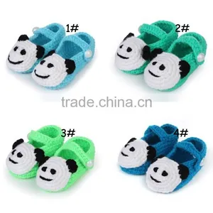 Cute Dog Pattern Hand Crochet Baby Shoes thumbnail-6