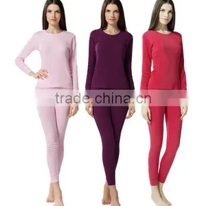 Cotton Lycra Men's Heat Thermal Underwear Lady Long Johns Long Sleeves thumbnail-5