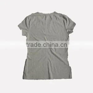 Hot Sale 100%cotton Embroidered Short Sleeves Ladies T-shirt thumbnail-2