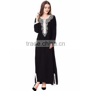 Muslim Fashion Women Long Sleeve Abaya 2017 Dubai Dress Kaftan Dubai Abaya Wholesale thumbnail-5