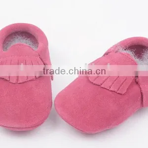 High Quality Suede Leather Moccains for Baby, Prewalk Leather Moccains thumbnail-5