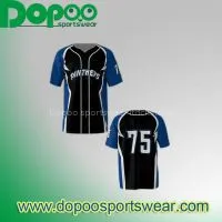 2016 Latest Style Different Color 100% Polyester Blank Jersey Baseball thumbnail-3