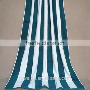 100% Combed Cotton Striped Sun Lounger Sunbed Towel thumbnail-2