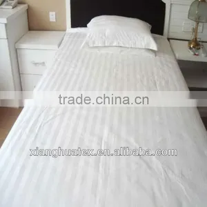 Hot Sale 4pcs Hotel Bedding Set With 3cm Stripe White Bed Cover Duvet Cover thumbnail-1