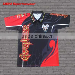 Button Down High Quality Racing Pit Crew Shirts Wholesale thumbnail-2