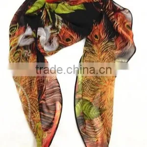 PRINTED POLYESTER SCARF thumbnail-4